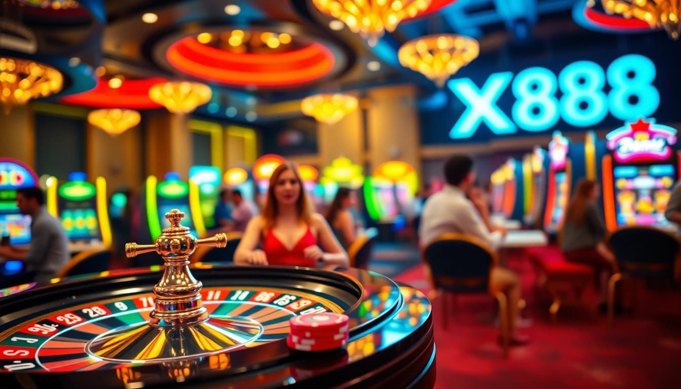 Experience thrilling gameplay at XX88 with vibrant casino visuals and exciting betting action.