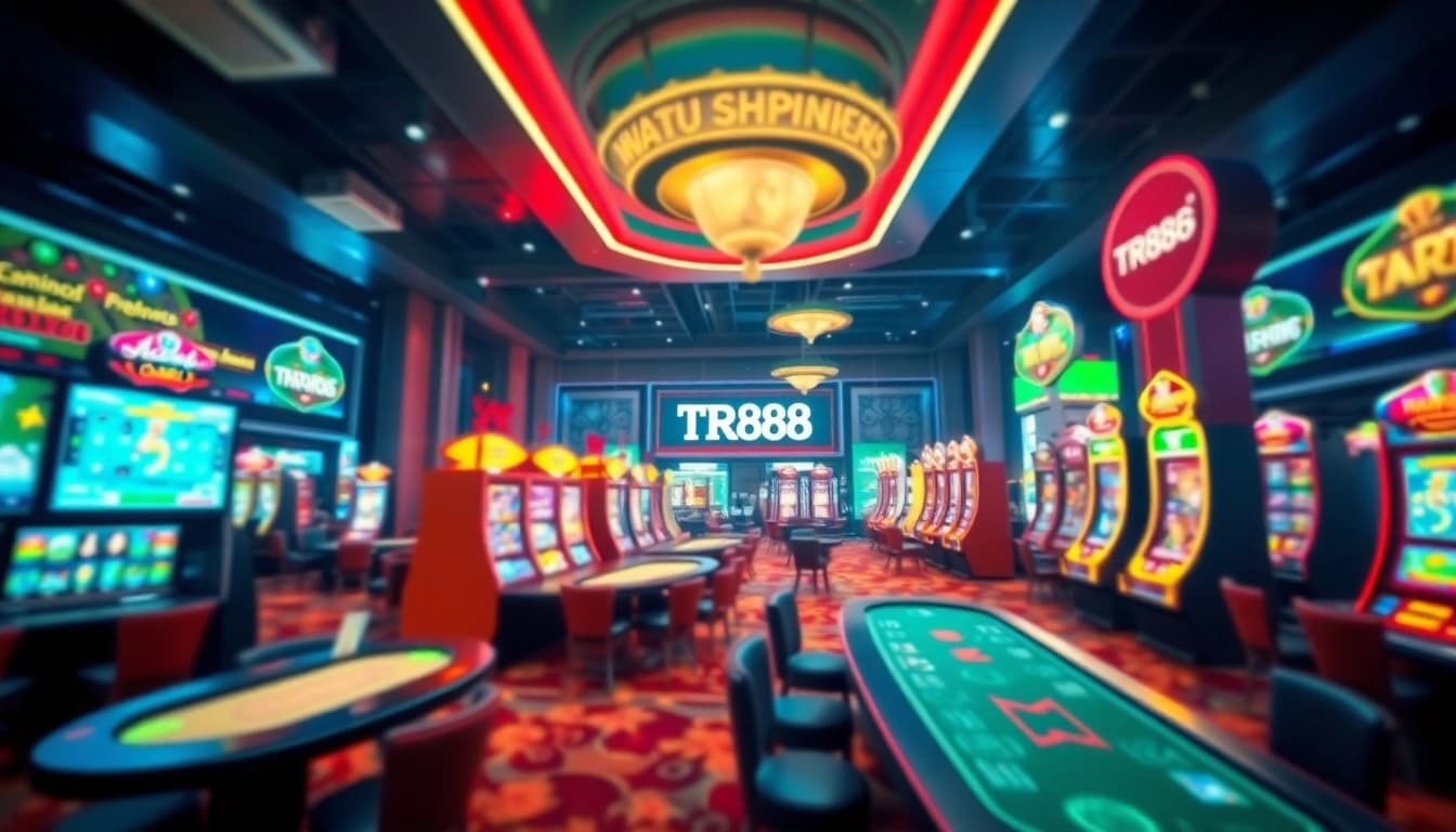 Engaging online gaming experience with vibrant TR88 casino visuals showcasing thrilling games and promotions.