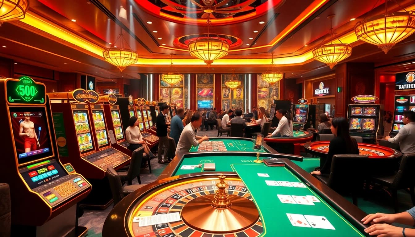 Experience the allure of online gambling at Trang Chủ XIN88 with engaging slot machines and live casino tables.