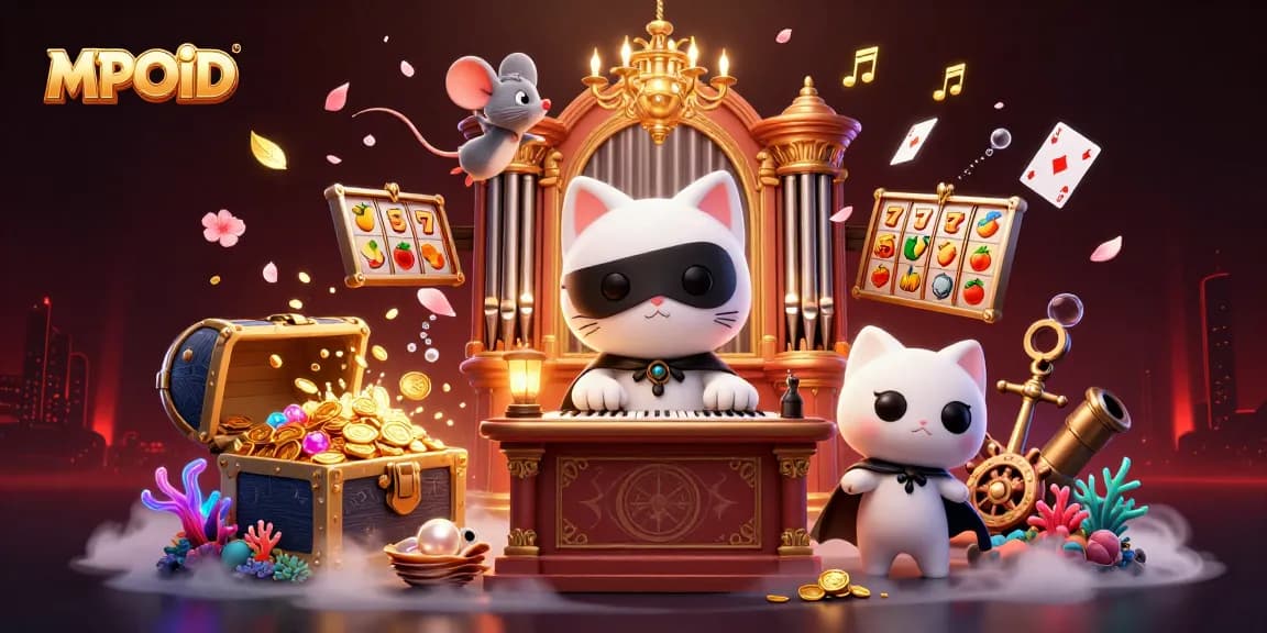 Experience MPOID with a captivating casino scene blending entertainment and excitement.