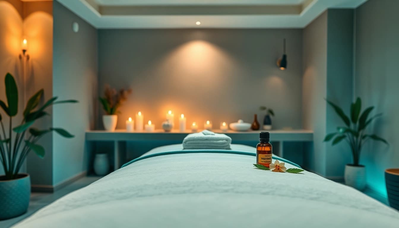 Experience relaxation with 동탄출장마사지 in a tranquil spa setting featuring soothing colors and ambiance.