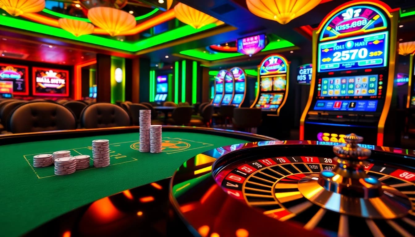 Kiss888 provides a vibrant online casino experience with exciting slot machines and a dynamic gaming table.