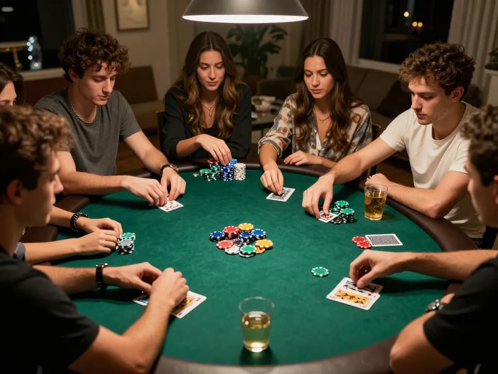 Mainecoasthemp players enjoy a competitive poker game night, highlighting strategic plays and camaraderie.