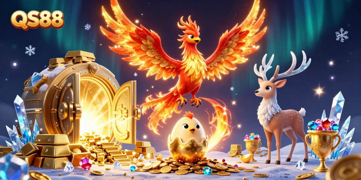 Experience winning strategies at QS88 with a dynamic 3D casino scene featuring fortune and excitement.