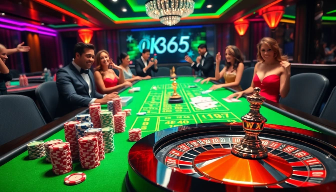 Engage in the thrilling atmosphere of OK365 where casino excitement meets sophisticated gameplay.