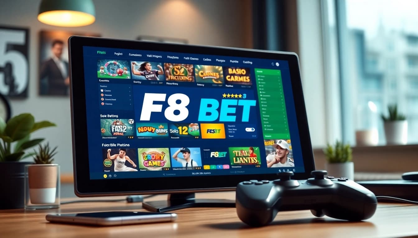 Engaging interface of F8BET showcasing diverse betting options and user-friendly design.