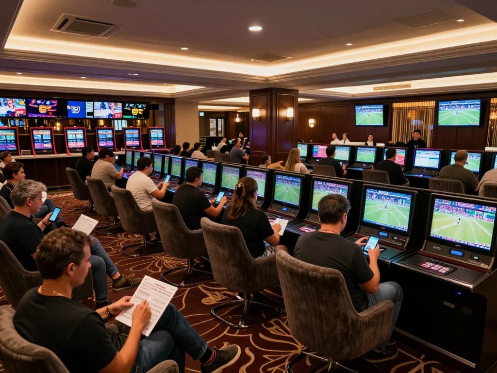 UU88 enhances your betting experience with engaging sports wagering in a luxurious lounge.