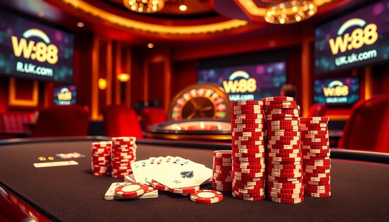 Engaging players at w-88.uk.com enjoy luxury poker and roulette experiences in a dynamic casino scene.