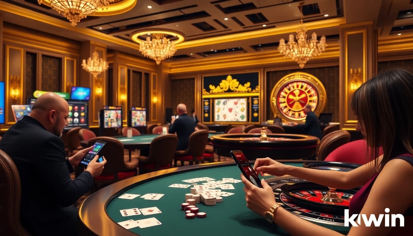 Experience the luxury and excitement of kuwin with vibrant slot games and poker tables.