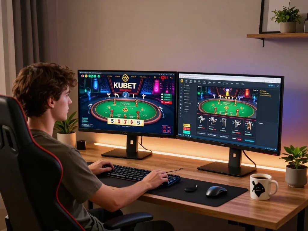 KUBET live blackjack game displayed on desktop during engaging online casino session.