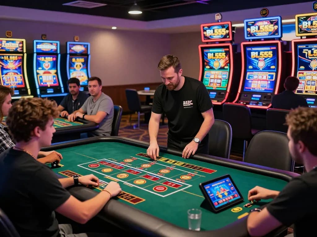 Engaging players at BL555 enjoying a vibrant online casino atmosphere with dynamic gaming experiences.