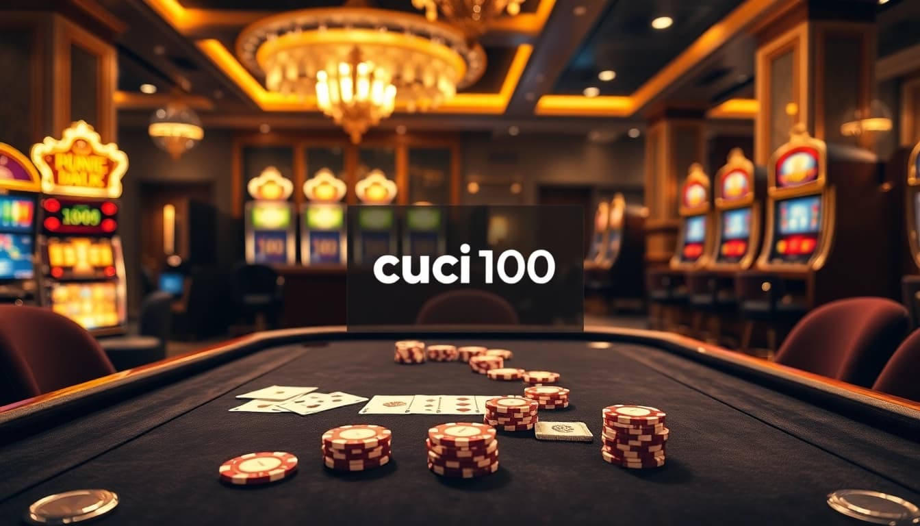 Experience the thrill of gaming at cuci100 live casino with vibrant poker chips and dynamic gameplay.