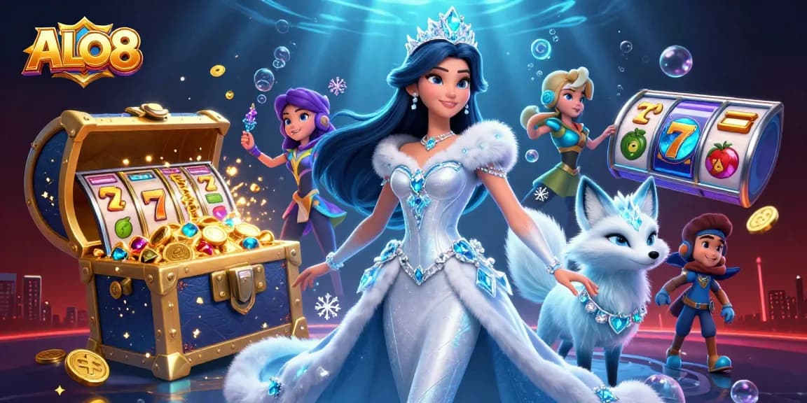 Play exciting slot games at ALO8 with dazzling treasures and an enchanting atmosphere.