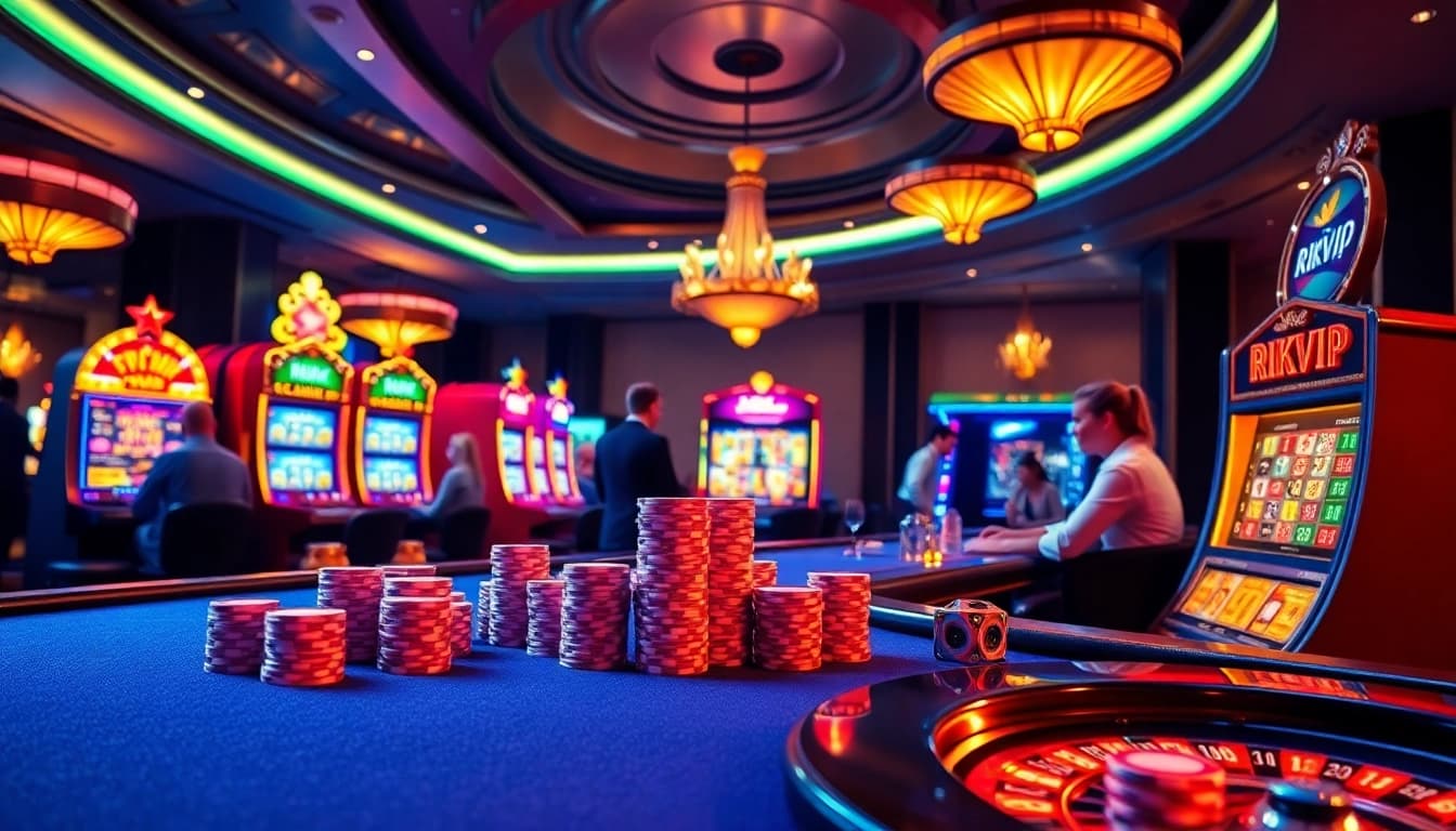 Experience the thrill of gambling at Rikvip with vibrant casino games and excitement.