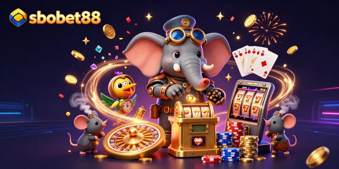 Experience sbobet88 action with steampunk characters and exciting casino game elements.