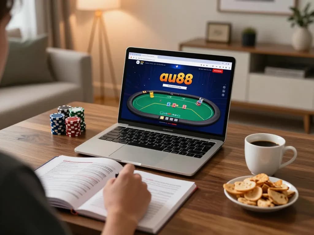 Engage in au88 online poker game with a cozy atmosphere and strategy guide.