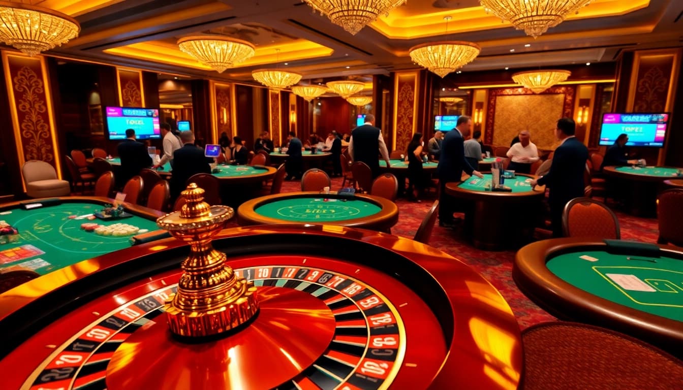 Experience the thrill of Togel HK with live draws at a luxurious casino event.