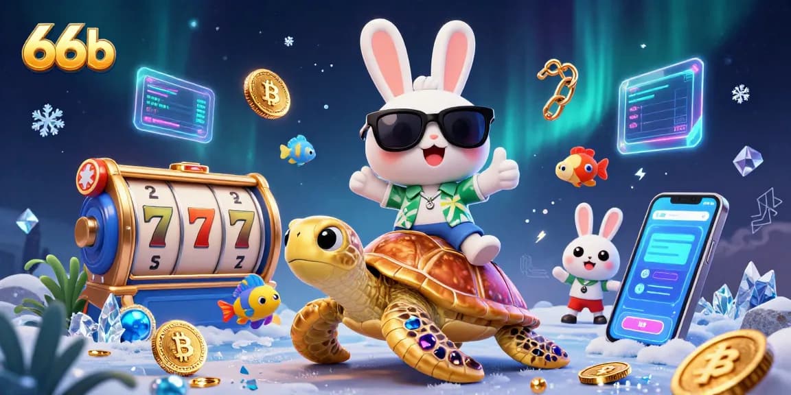 Experience thrilling gaming with 66b's vibrant slots and crypto rewards alongside the lucky rabbit.