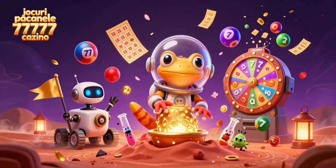 Joacă jocuri pacanele 77777 cazino și descoperă câștiguri fabuloase în această ilustrație vibrantă.