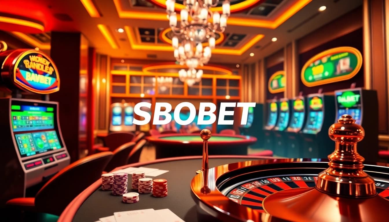 Experience the thrill of betting with SBOBET link alternatif at vibrant casino tables and interfaces.