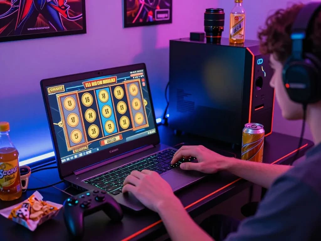 Rasakan sensasi slot gacor hari ini dalam pengaturan permainan online yang meriah dengan tampilan warna-warni dan camilan.