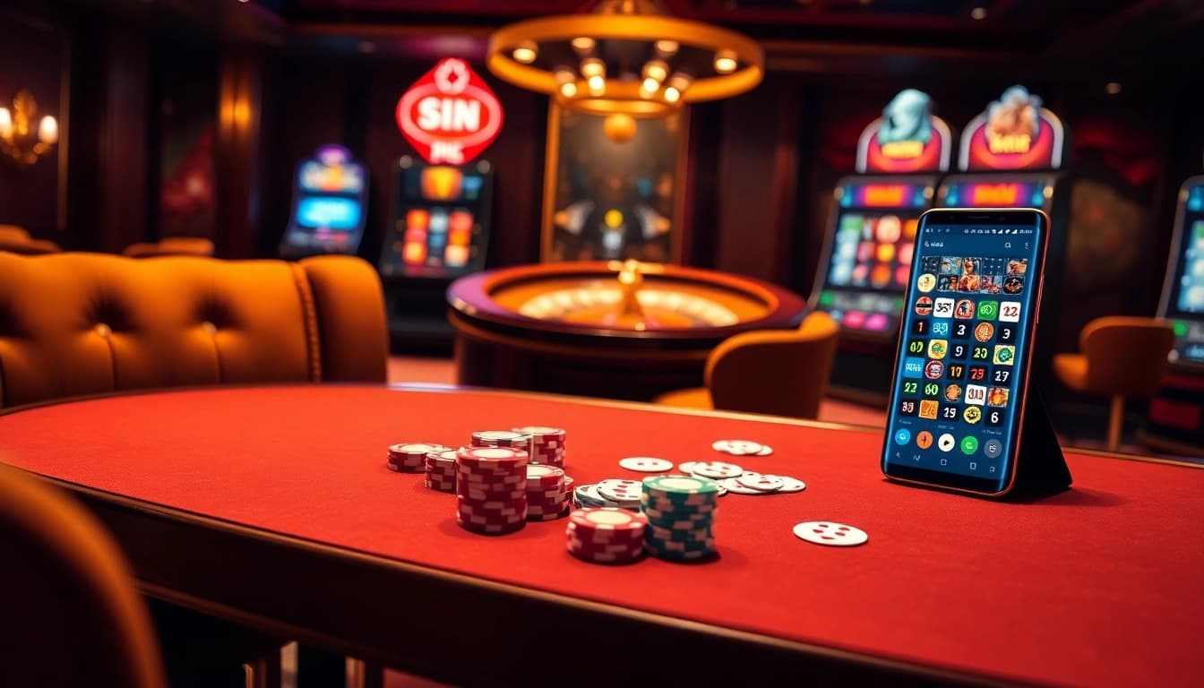 S8 casino table with vibrant chips and cards in action, set in a luxurious gambling atmosphere.