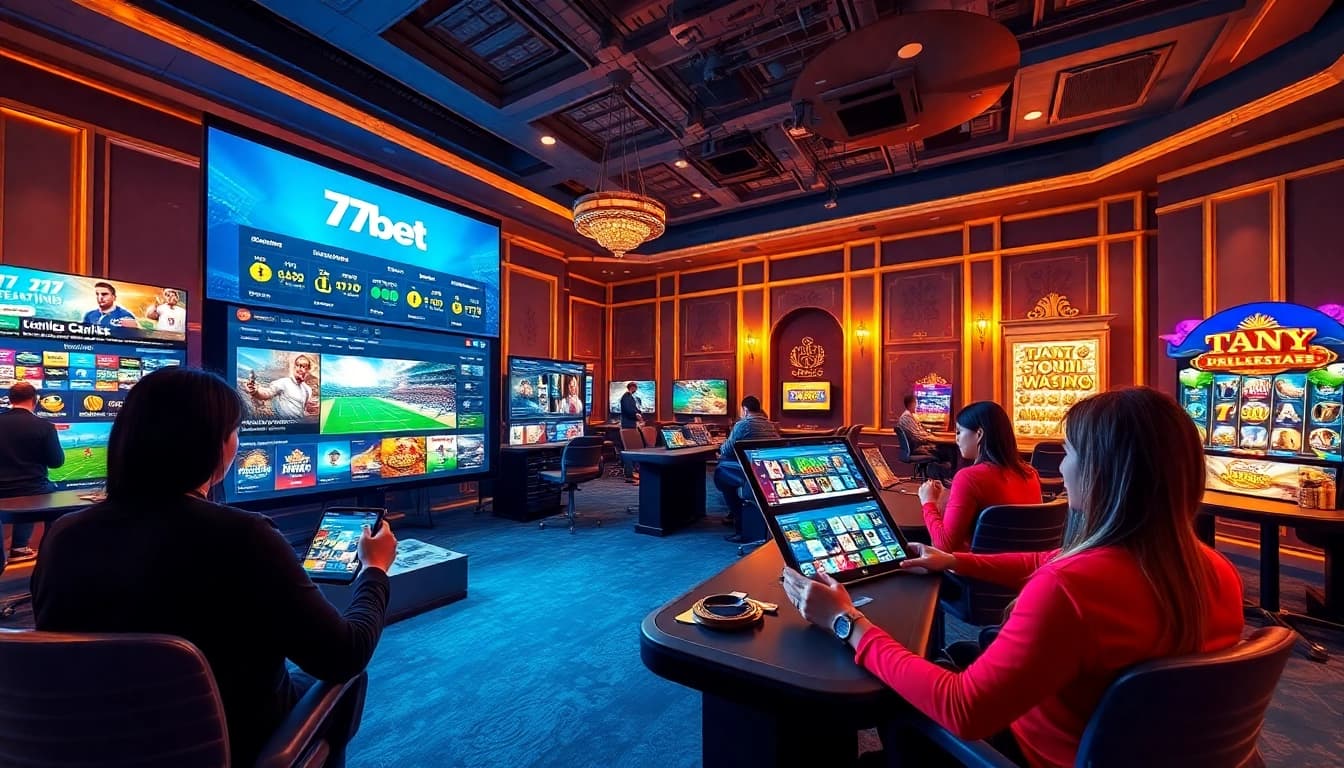 Explore the engaging 77bet online betting platform showcasing vibrant gaming experiences.