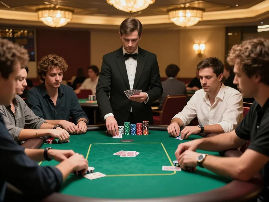Bong88 players strategizing in a high-stakes poker game with engaging atmosphere.