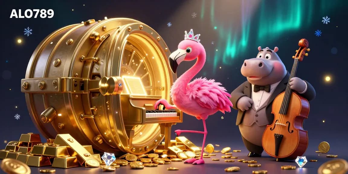 Experience ALO789's exceptional gaming atmosphere with vibrant visuals and engaging characters in this lively digital art scene.