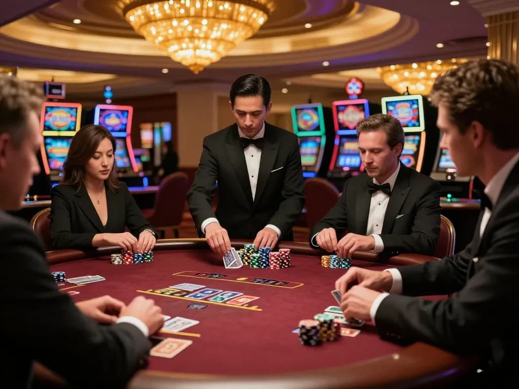 Experience the thrill of an 888new bet at a high-stakes blackjack table in Las Vegas.