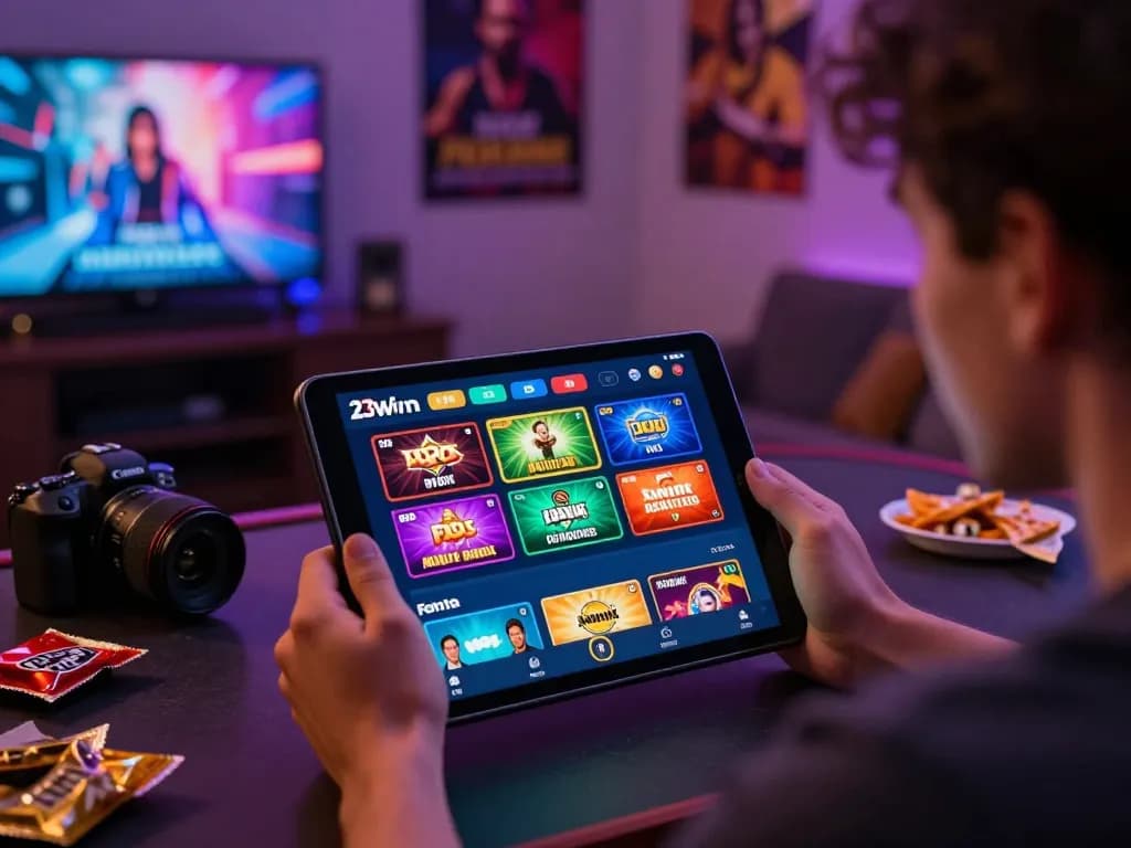 Engaging online gambling experience with 23win com interface featuring sports and casino betting.