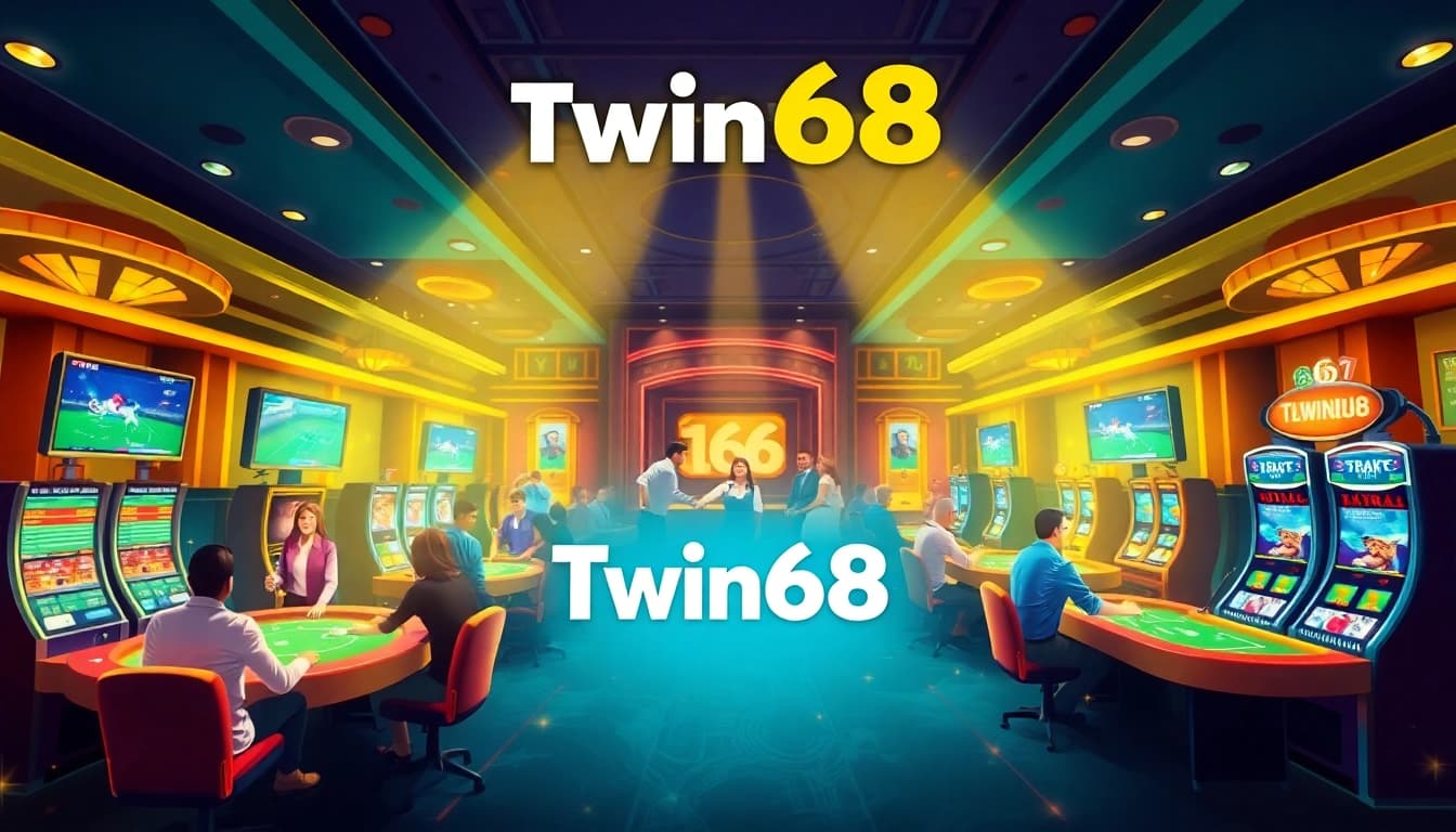 Twin68 online gaming platform showcasing exciting casino games and sports betting.
