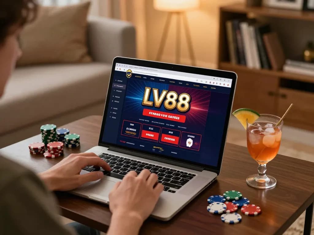 Engage with LV88 online casino gameplay from home for strategic betting.
