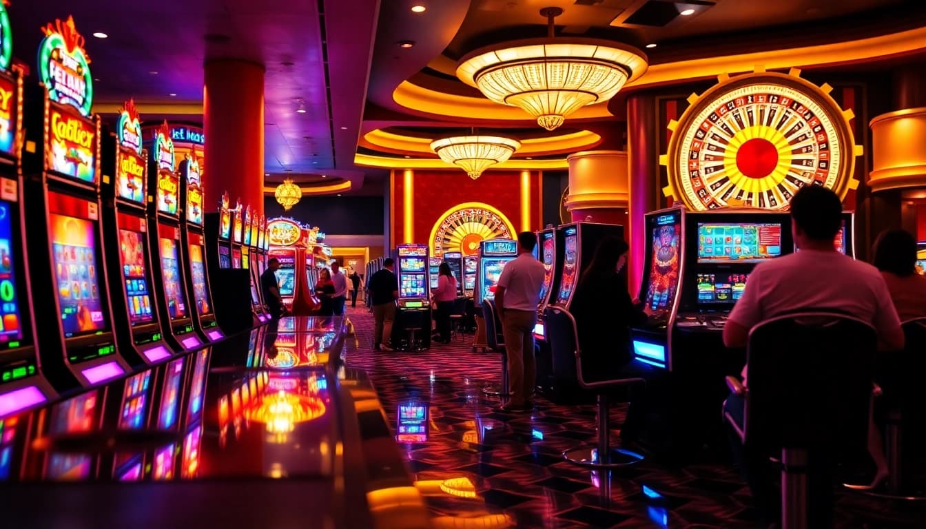 Experience the thrill of Slot Gacor as players enjoy exciting wins at a luxury casino.