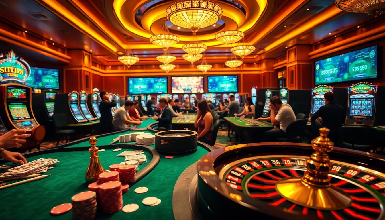 Situs11 daftar showcases players celebrating big wins at casino tables with vibrant poker chips and roulette wheels.