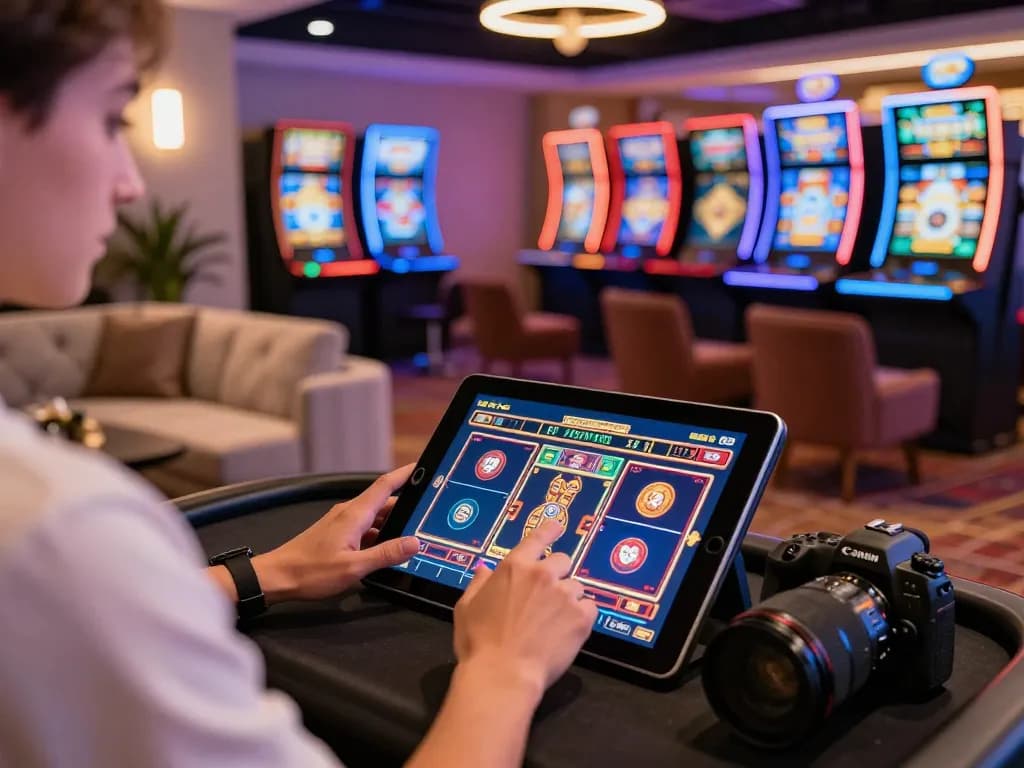 Permainan menarik di https://keluaranmejavip.it.com menampilkan mesin slot dinamis dan tablet interaktif