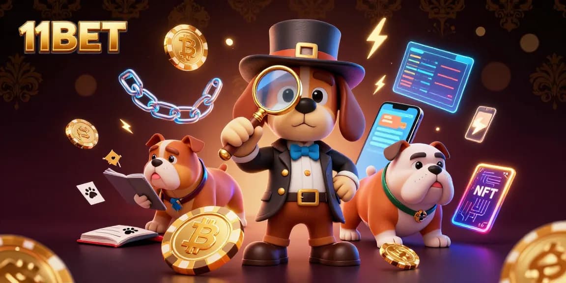 Uncover your luck with 11BET in this vibrant 3D casino scene featuring thrilling gambling elements.