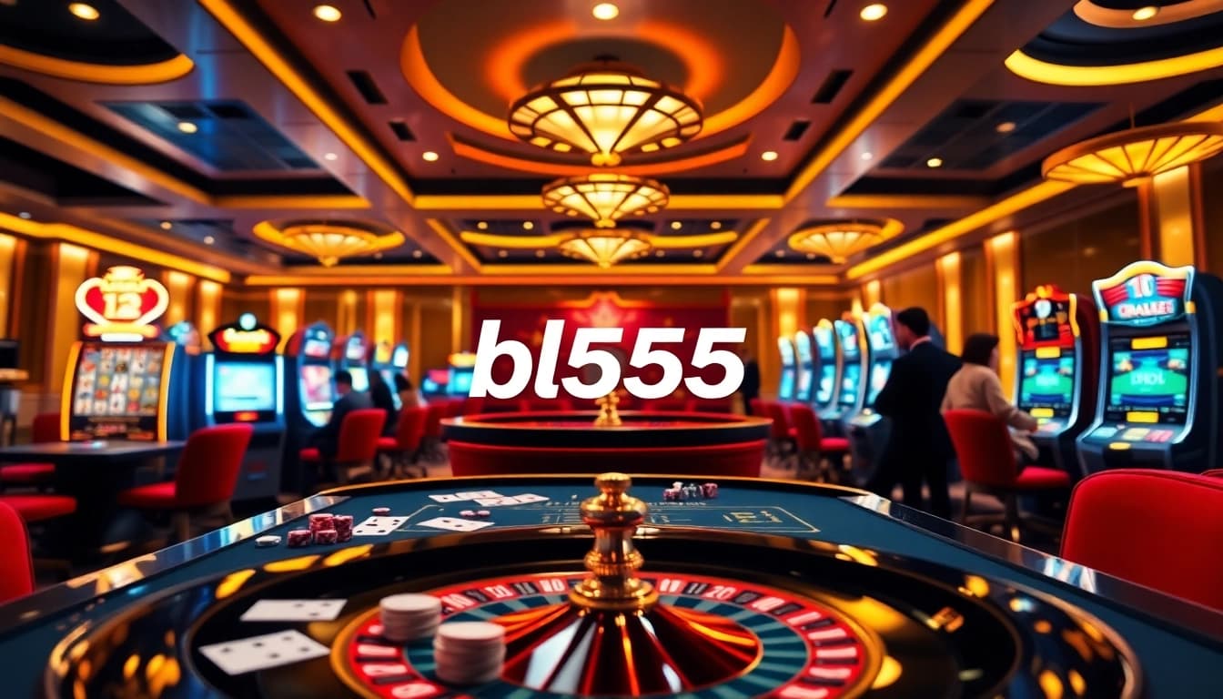 Players engaging in thrilling games at the bl555 online casino interface, showcasing casino elements.