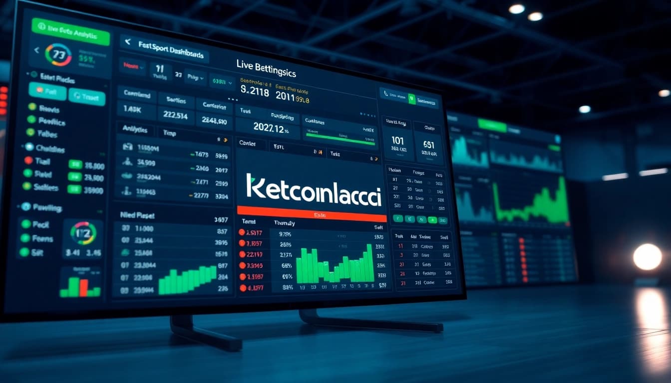 Interactive betting dashboard displaying keonhacai live odds and sports analytics.