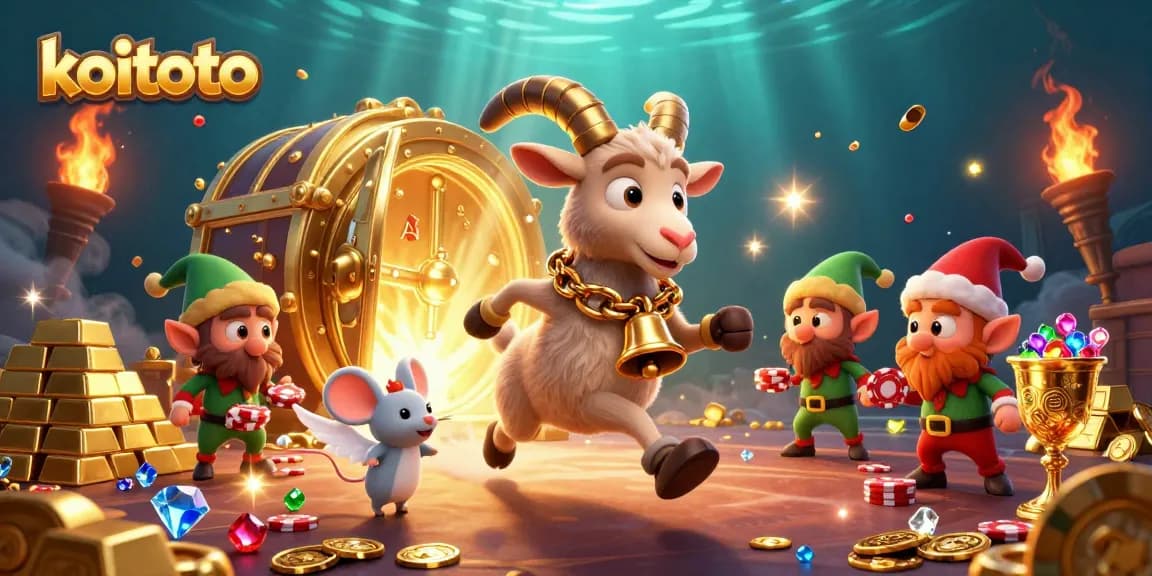 Koitoto lets players spin for big wins in a whimsical casino battle with elves and Krampus.