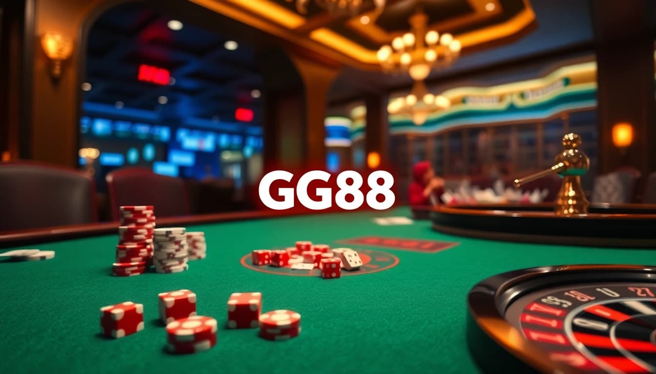 Experience the excitement at GG88 with vibrant casino elements and thrilling gameplay.