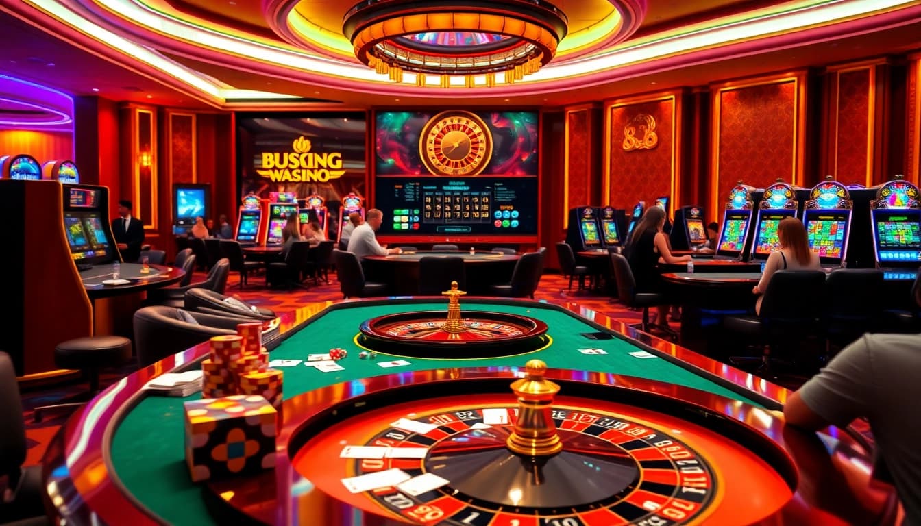 8K8 elevates online gaming excitement with dynamic casino visuals, showcasing vibrant tables and thrilling odds.
