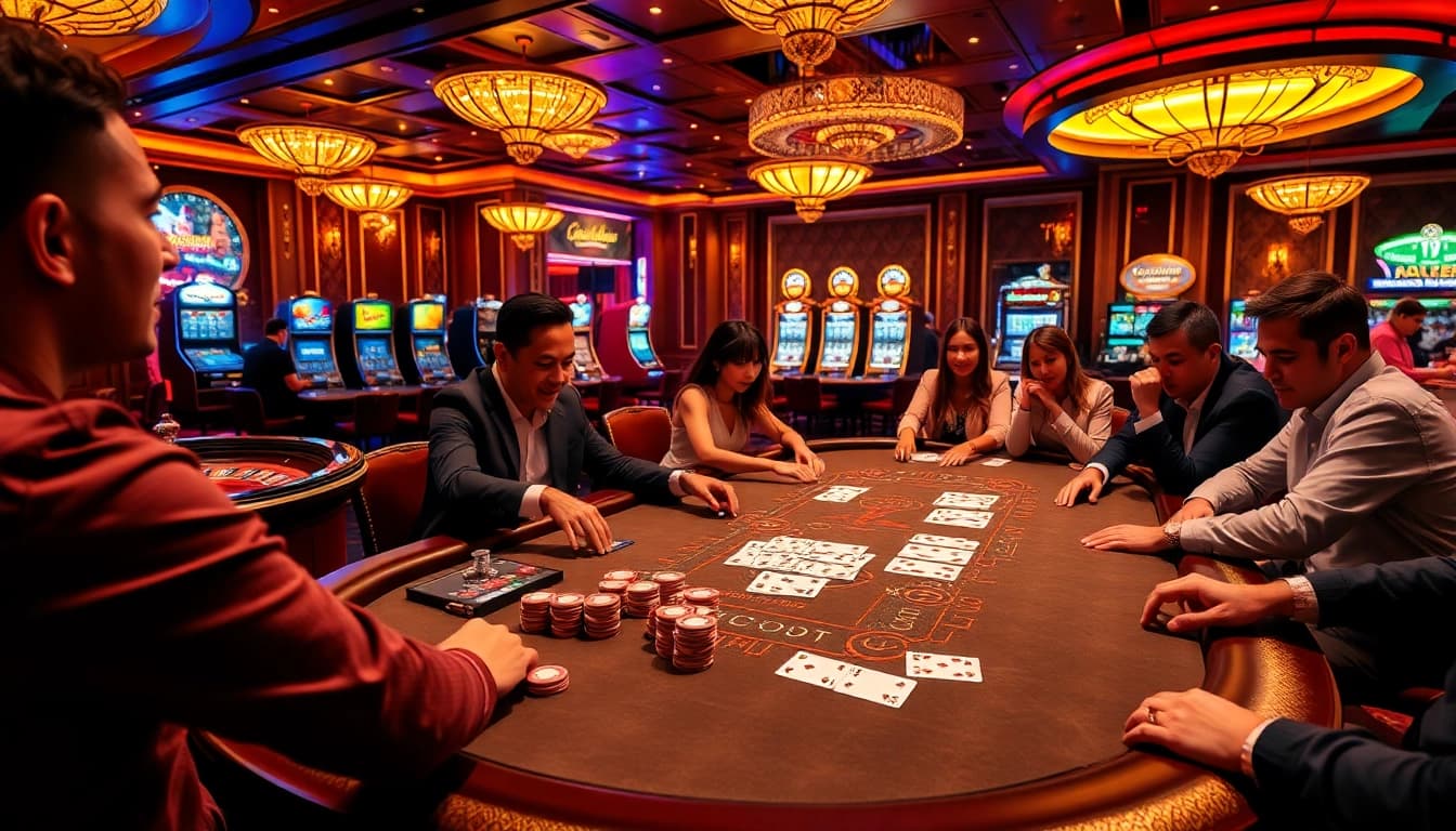 Experience high-stakes poker excitement at Nhà cái cm88 with vibrant casino ambiance and action-packed gameplay.