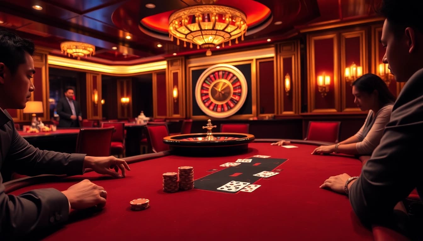 Experience thrilling gameplay at MK8thai with engaging blackjack, casino ambiance, and high stakes.