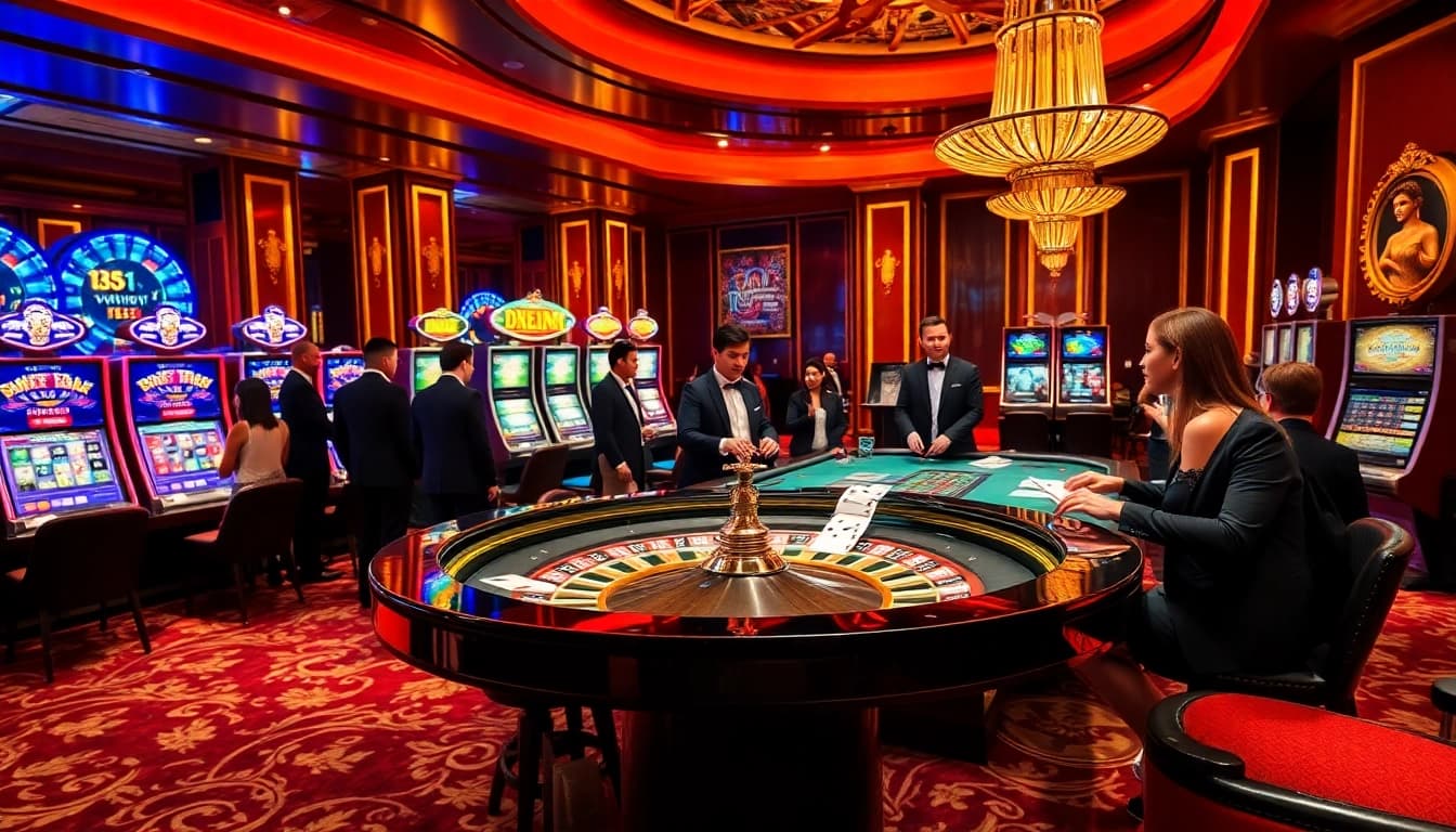 Experience the excitement of 88bet with players at a luxurious roulette table, showcasing elegant gambling elements.