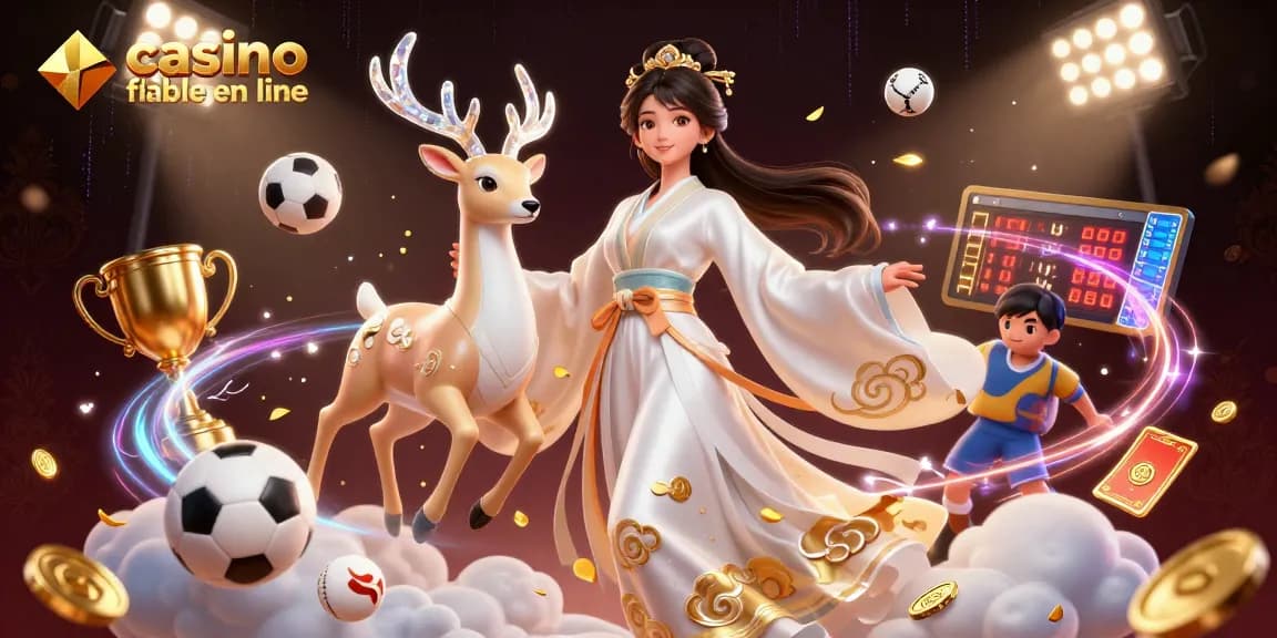 Engage with casino fiable en ligne through vibrant 3D illustration showcasing dynamic gaming moments.