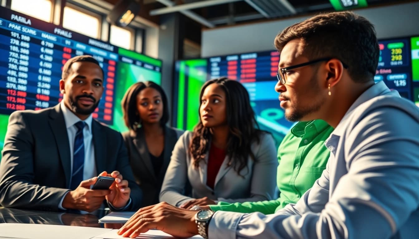 Analyze the latest Africa sports betting news with expert journalists in a modern newsroom.