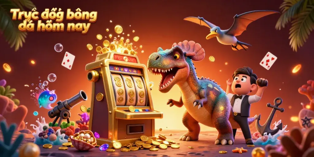 Experience the thrill of Trực tiếp bóng đá hôm nay with dynamic characters and vivid casino elements.