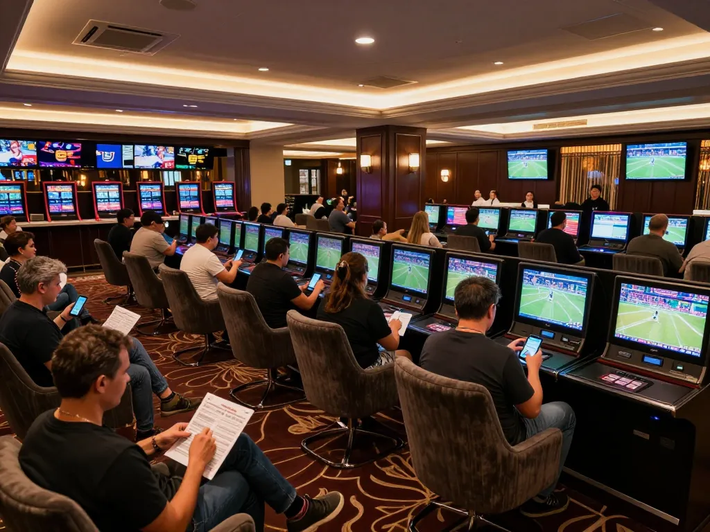 UU88 enhances your betting experience with engaging sports wagering in a luxurious lounge.