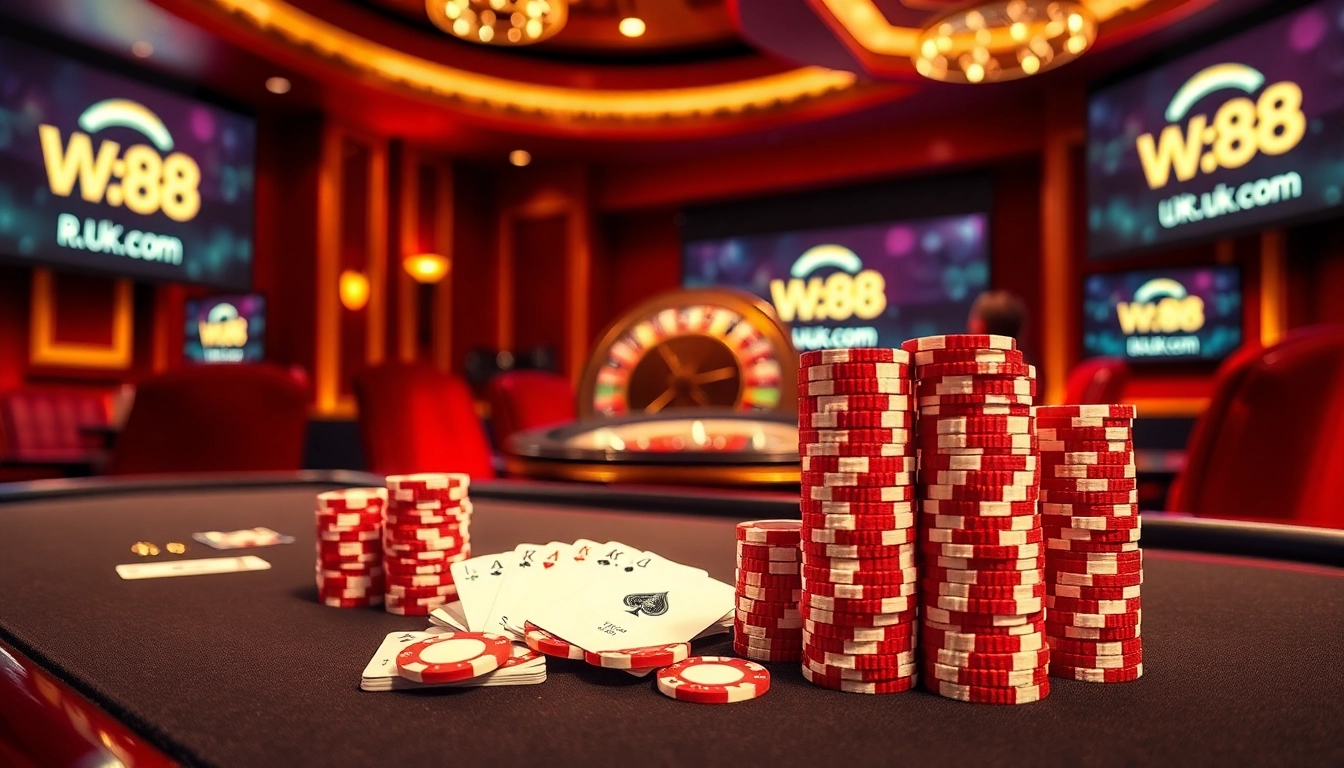 Engaging players at w-88.uk.com enjoy luxury poker and roulette experiences in a dynamic casino scene.